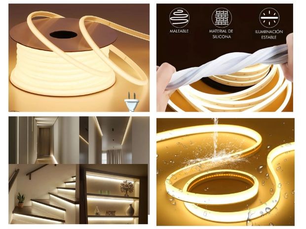 &uu MANGUERA NEON ULTRA FLEXIBLE 100MTS LUZ FIRA 220V